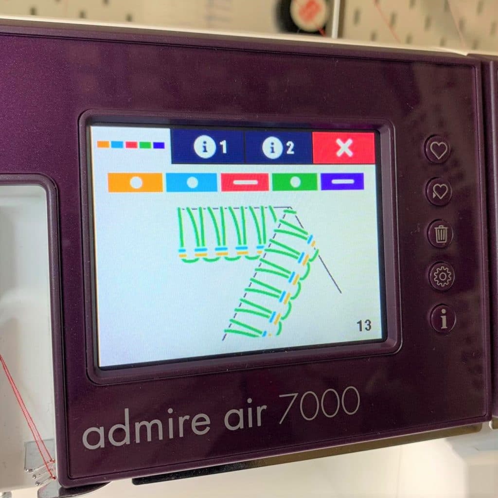 Display Pfaff Admire Air 7000